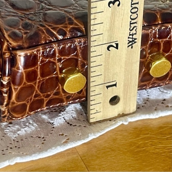 REBECCA MINKOFF Brown Croc MAC Embossed Chain Bag 💎EUC💎 MSRP $298 - Picture 14 of 14